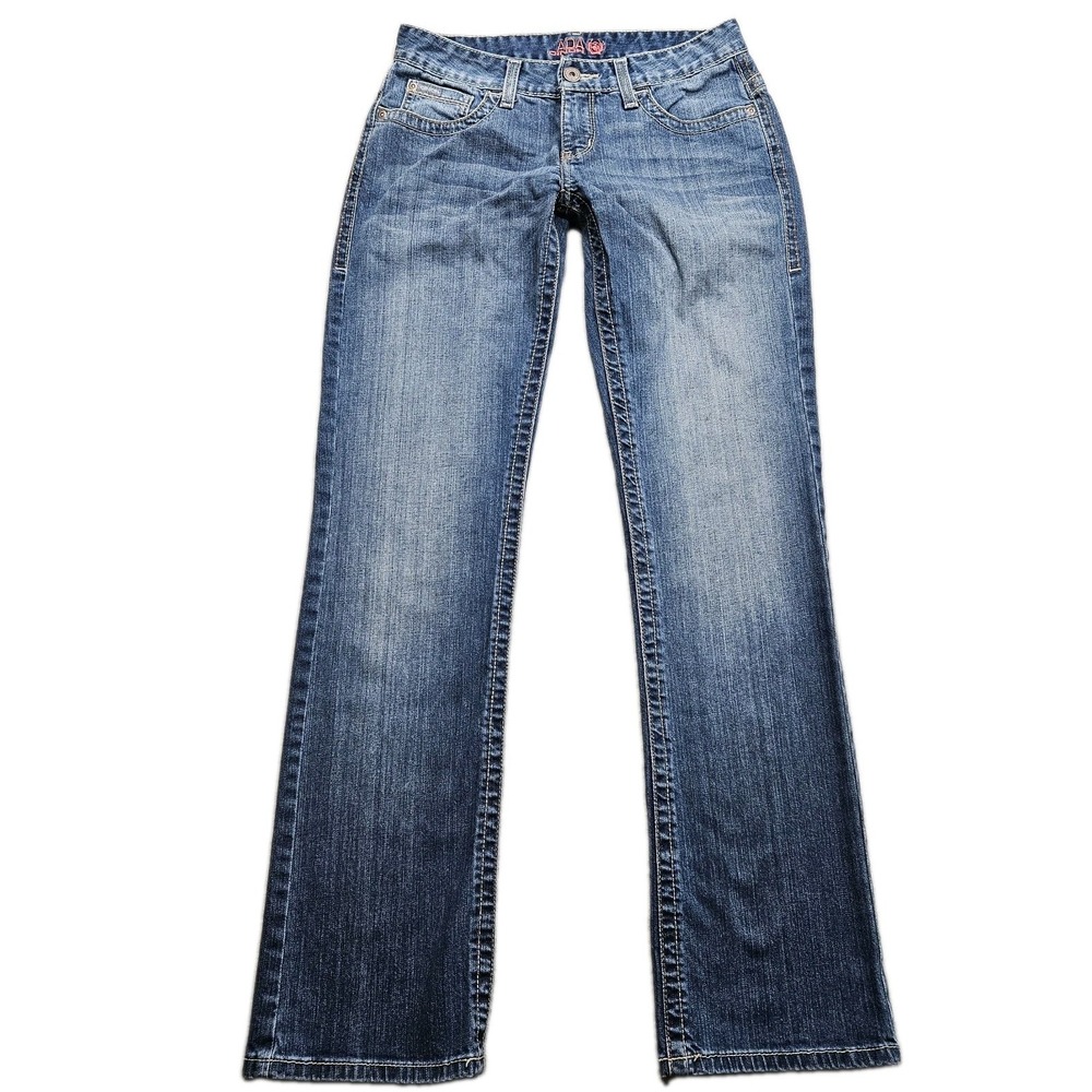 Cinch Ada Low Rise Relaxed Bootcut Jeans Size 27 Long Blue Faded Western 29x33